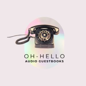 pink oh hello audio guestbook logo